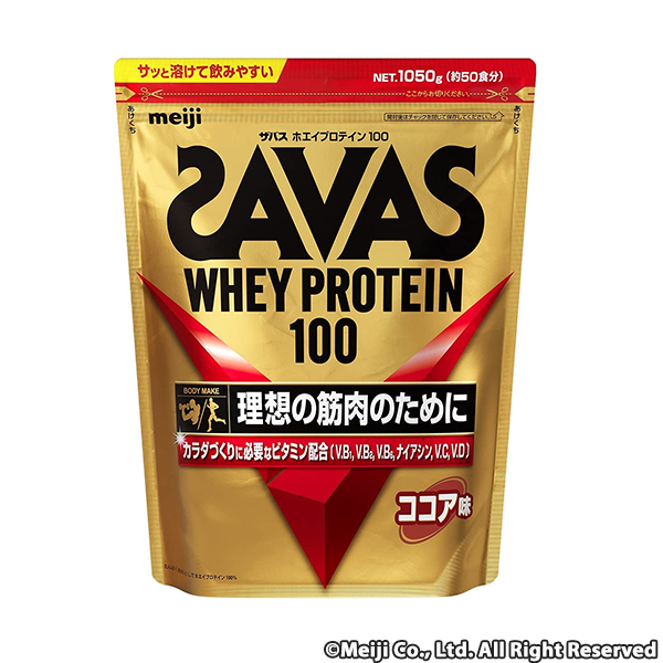 ザバス ホエイプロテイン100 ココア味 1,050g(約50食分)1パック