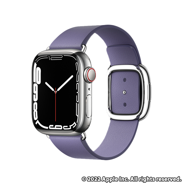 Apple Watch SE 40mmシルバーアルミニウムケースとウィステリアモダンバックル