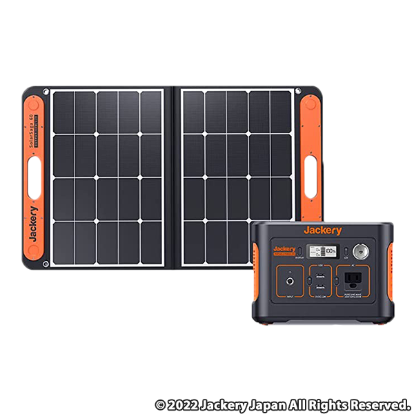 Jackery ポータブル電源 ソーラーパネルセット 240 ポータブル電源 240 SolarSaga 60 セット