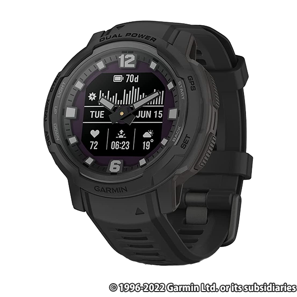 GARMIN(ガーミン) Instinct Crossover Dual Power Tactical Edition Black