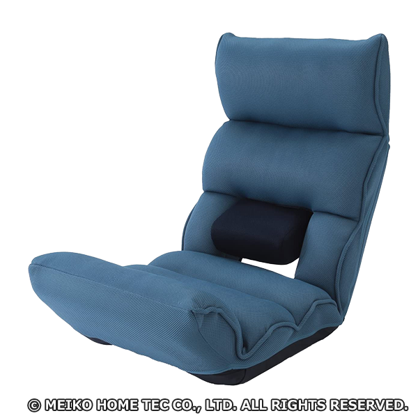 座椅子生活 明光ホームテック 腰の神様がくれた座椅子 ブルー