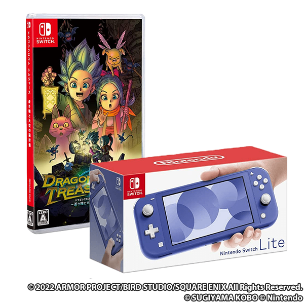 Nintendo Switch Lite ブルー + ドラゴンクエスト トレジャーズ 蒼き瞳と大空の羅針盤