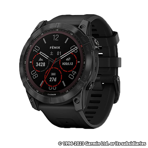 GARMIN(ガーミン) fenix 7X Sapphire Dual Power Ti Black DLC / Black