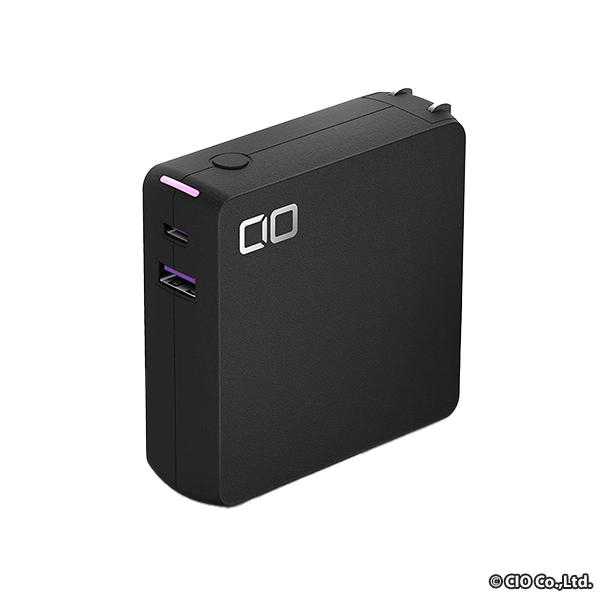 CIO モバイルバッテリー コンセント(AC一体型) 10000mAh SMARTCOBY Pro PLUG ブラック