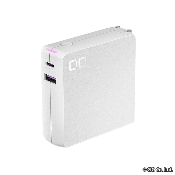 CIO モバイルバッテリー コンセント(AC一体型) 10000mAh SMARTCOBY Pro PLUG ホワイト