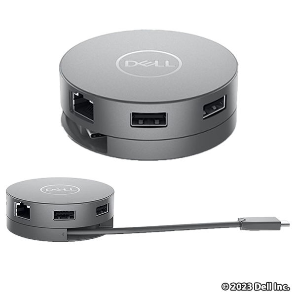 Dell DA310 7-in-1  有線USB Type-C　マルチポートアダプター　シルバー