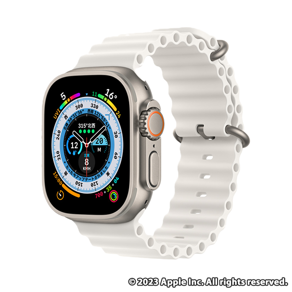 Apple Watch Ultra（GPS + Cellularモデル） 49mmチタニウムケースとホワイトオーシャンバンド