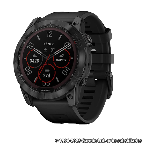 GARMIN  fenix 7X Sapphire Dual Power Ti Black DLC/Black