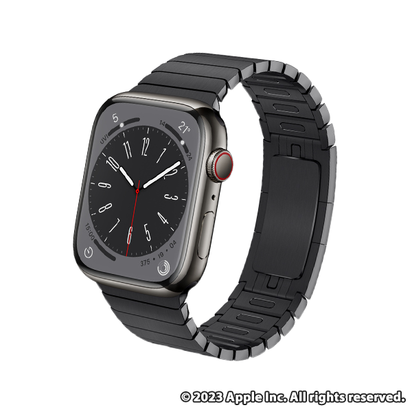 Apple Watch Series 8 (GPS + Cellularモデル) 45mm グラファイトステンレススチールケースとスペースブラックリンクブレスレット