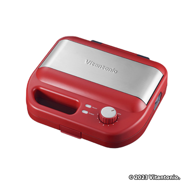 Vitantonio ワッフル＆ホットサンドベーカー VWH-600　レッド