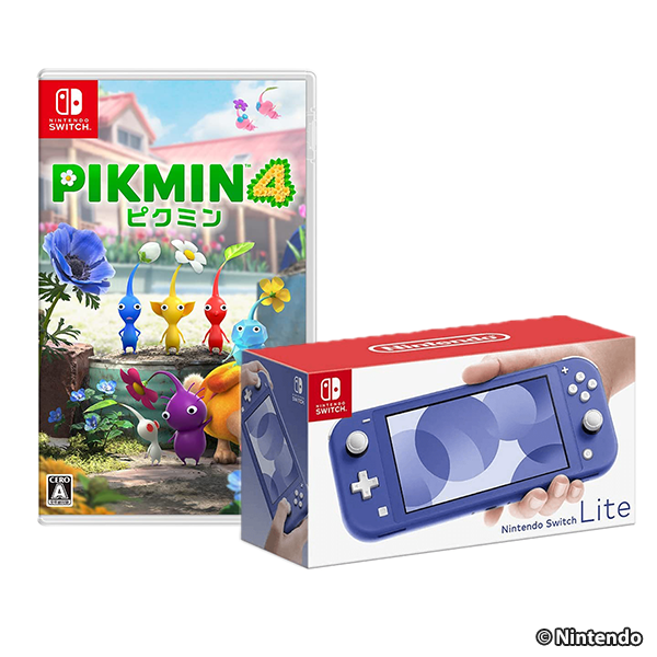 Nintendo Switch Lite ブルー + ピクミン 4