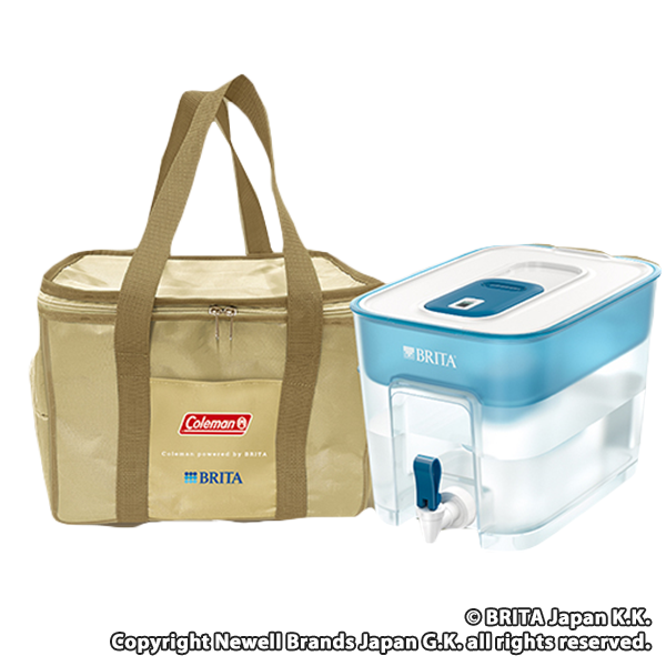 ブリタ Coleman × BRITA タンク型浄水器　カートリッジ１個付き