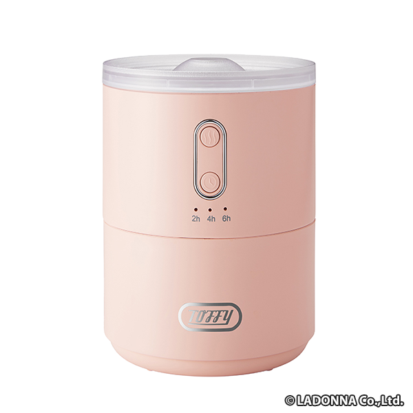 Toffy ふわふわリング加湿器 450ml シェルピンク