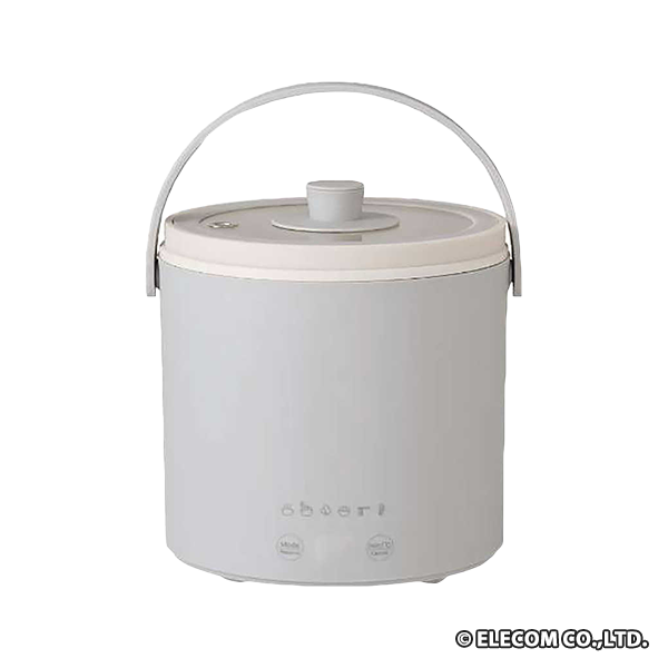 エレコム 多機能調理なべ Hot a la Pot 800mL ケーブル長1.5m グレー