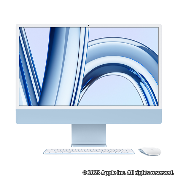 iMac 256GB SSDストレージ 8コアCPU 8コアGPU 16コアNeural Engine Apple M3チップ ブルー