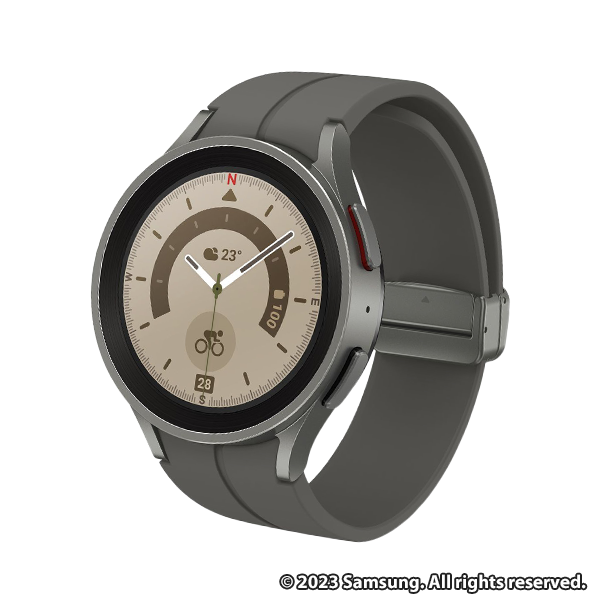SM-R920NZTAXJP スマートウォッチ Galaxy Watch5 Pro 45mm（Titanium） グレー SMR920NZTAXJP