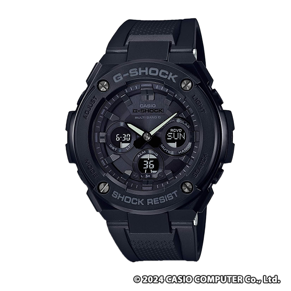 G-SHOCK　G-STEEL 電波ソーラー GST-W300G-1A1JF  ブラック