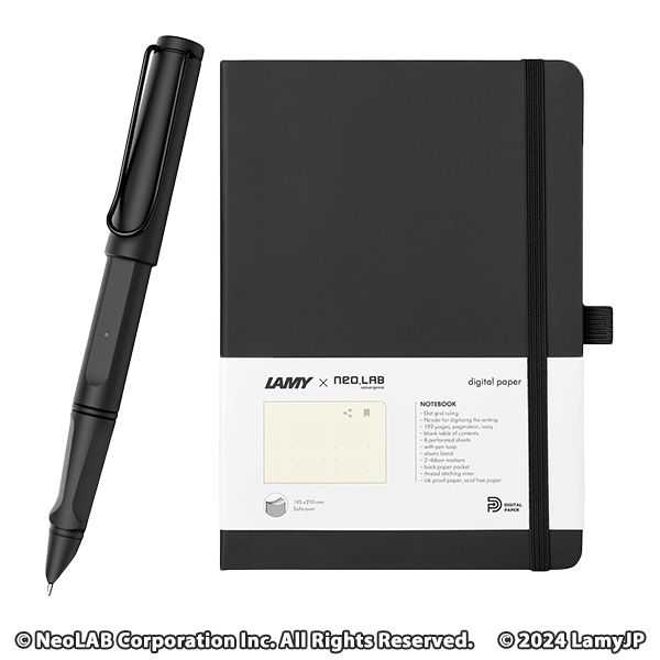 【LAMY × Neo smartpen】LAMY safari all black ncode【ペン+ノート(LAMY特別パッケージ)セット】