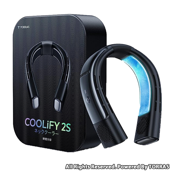 COOLIFY 2S・TORRAS ネッククーラー 冷却プレート 首掛け扇風機 ブラック