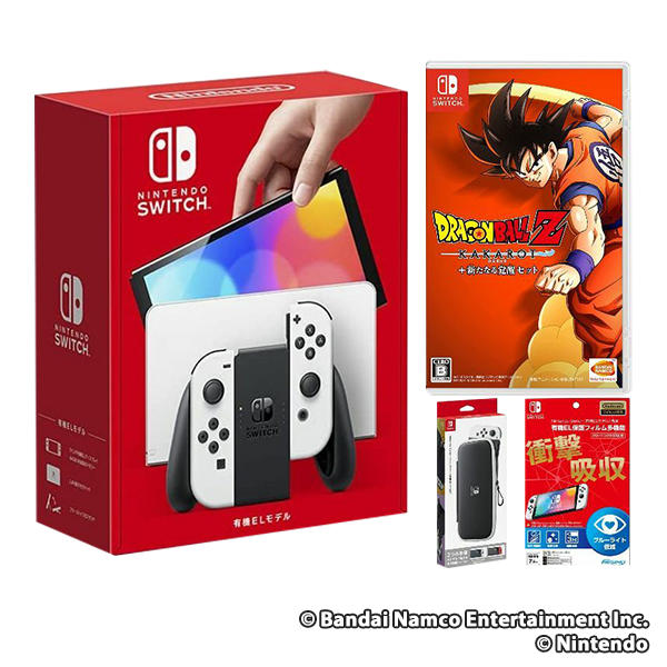 Nintendo Switch 有機ELモデル ホワイト+ドラゴンボールZ KAKAROT + 新たなる覚醒セット 