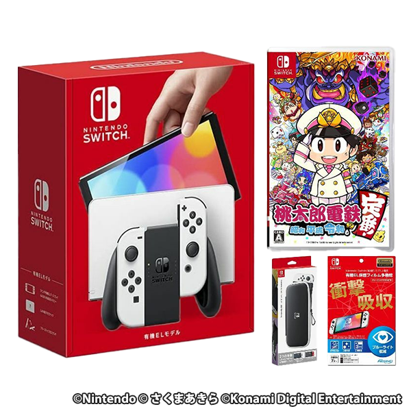 Nintendo Switch 有機ELモデル ホワイト+ 桃太郎電鉄 ～昭和 平成 令和も定番!～