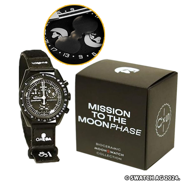 OMEGA × SWATCH Snoopy MOONSWATCH MISSION TO THE MOONPHASE