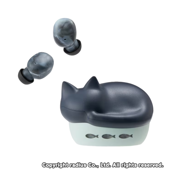 radius NEKO true wireless earphones HP-C28BT クロ