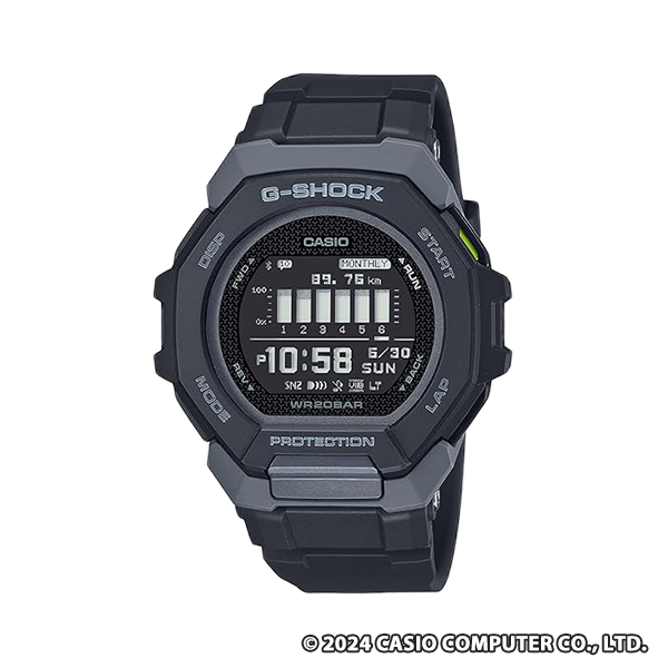 カシオ G-SHOCK G-SQUAD GBD-300-1JF メンズ ブラック