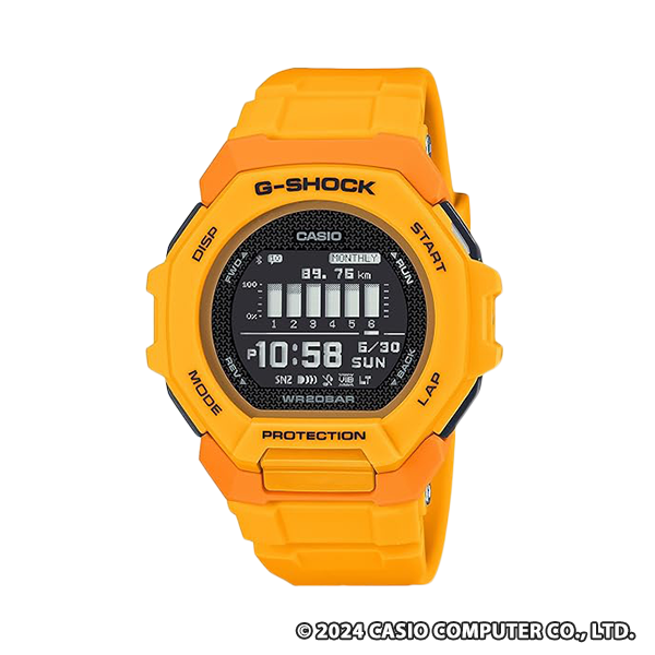 カシオ G-SHOCK G-SQUAD GBD-300-9JF メンズ イエロー