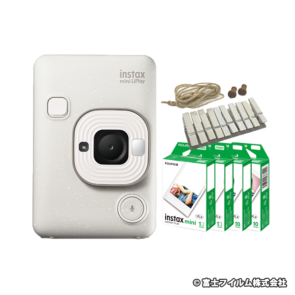 富士フイルム チェキ instax mini LiPlay ホワイト フィルム40枚セット