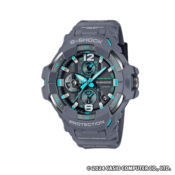 カシオ G-SHOCK GRAVITYMASTER グレー/ブルー  GR-B300-8A2JF