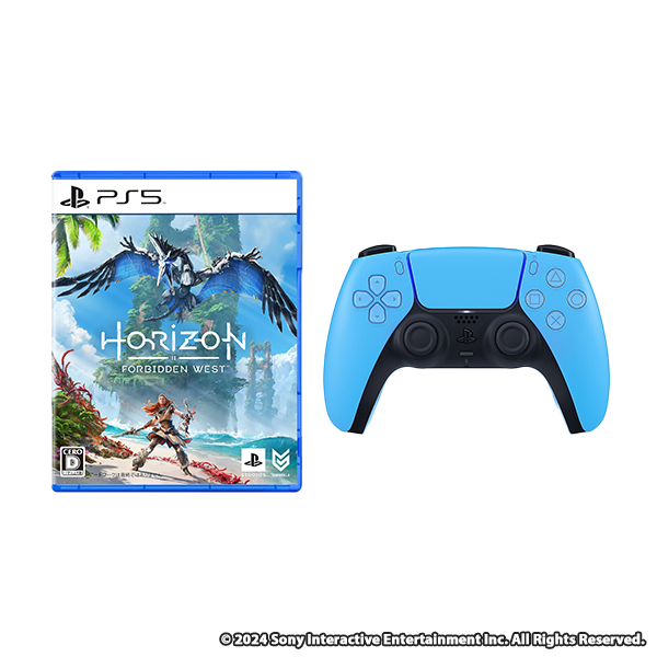 DualSense ワイヤレスコントローラー スターライト ブルー + Horizon Forbidden West-PS5 セット 