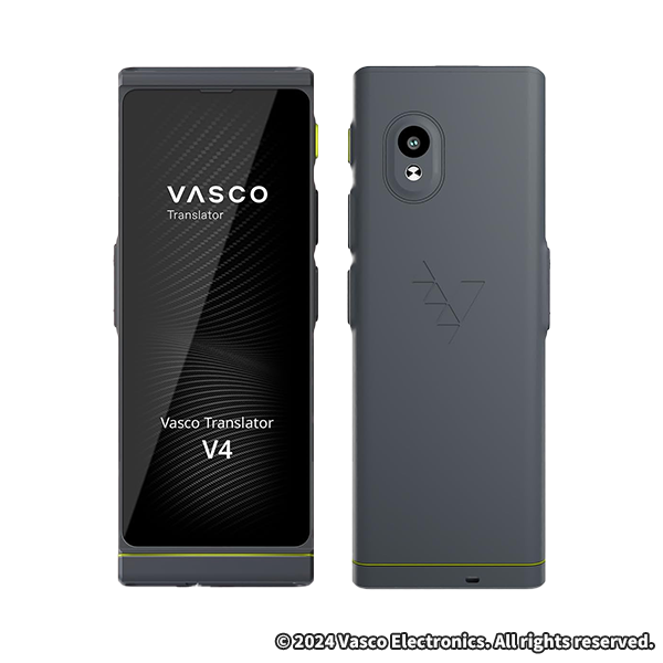 Vasco Translator V4 音声翻訳機 Stone Grey 108言語、約200の 国と地域に対応