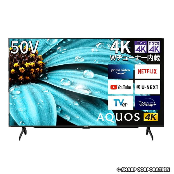 シャープ 50V型 4K 液晶 テレビ AQUOS 4T-C50EJ1  (2022年モデル)