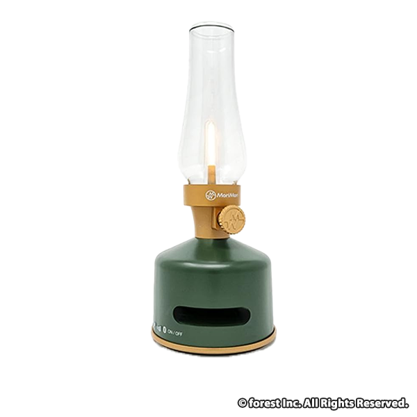 MoriMori LED Lantern Speaker S1 LED ランタンスピーカー S1 BEACH HOUSE（ダークグリーン色）