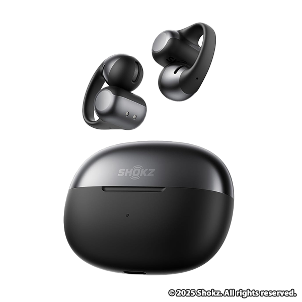 Shokz OpenDots ONE イヤーカフ オープンイヤーイヤホン ブラック