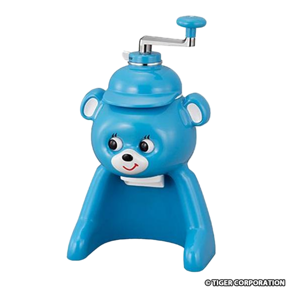 タイガー 手動かき氷器 きょろちゃん ブルー 氷カップつき