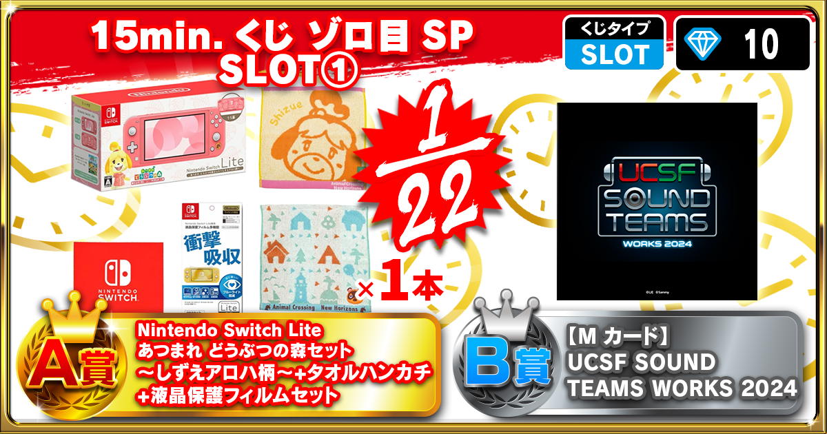 15min.くじ ゾロ目SP SLOT①