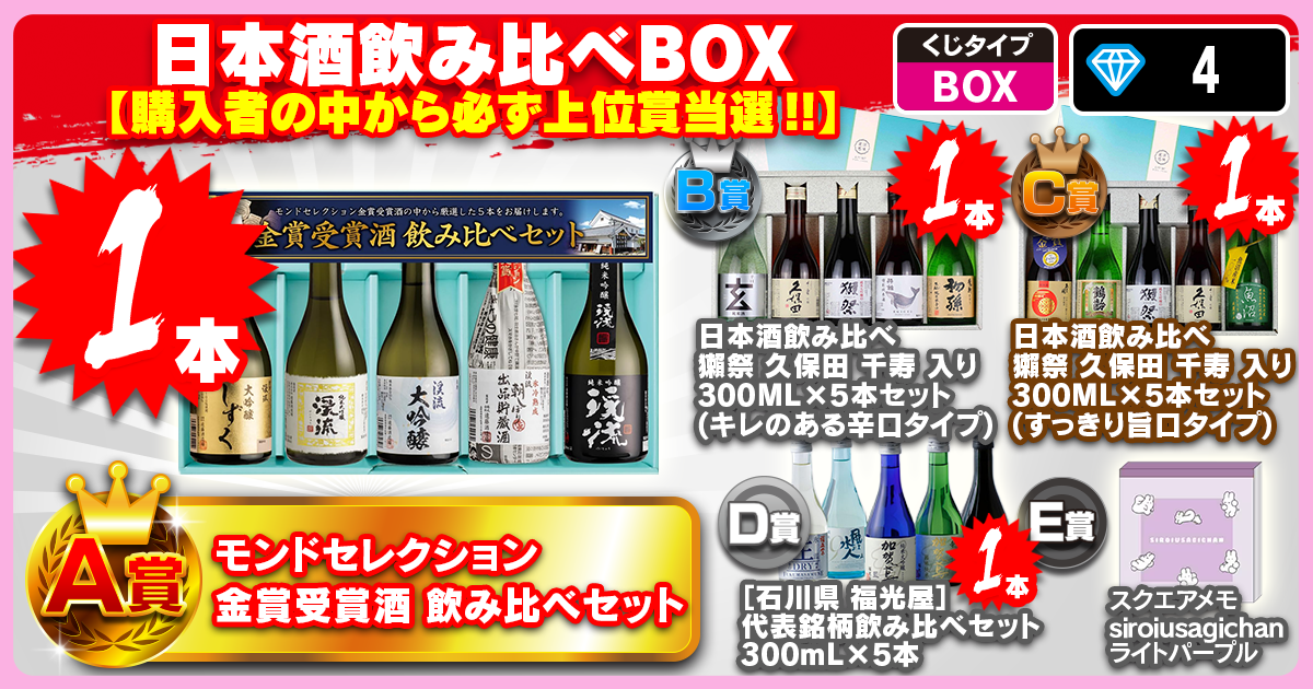 日本酒飲み比べBOX