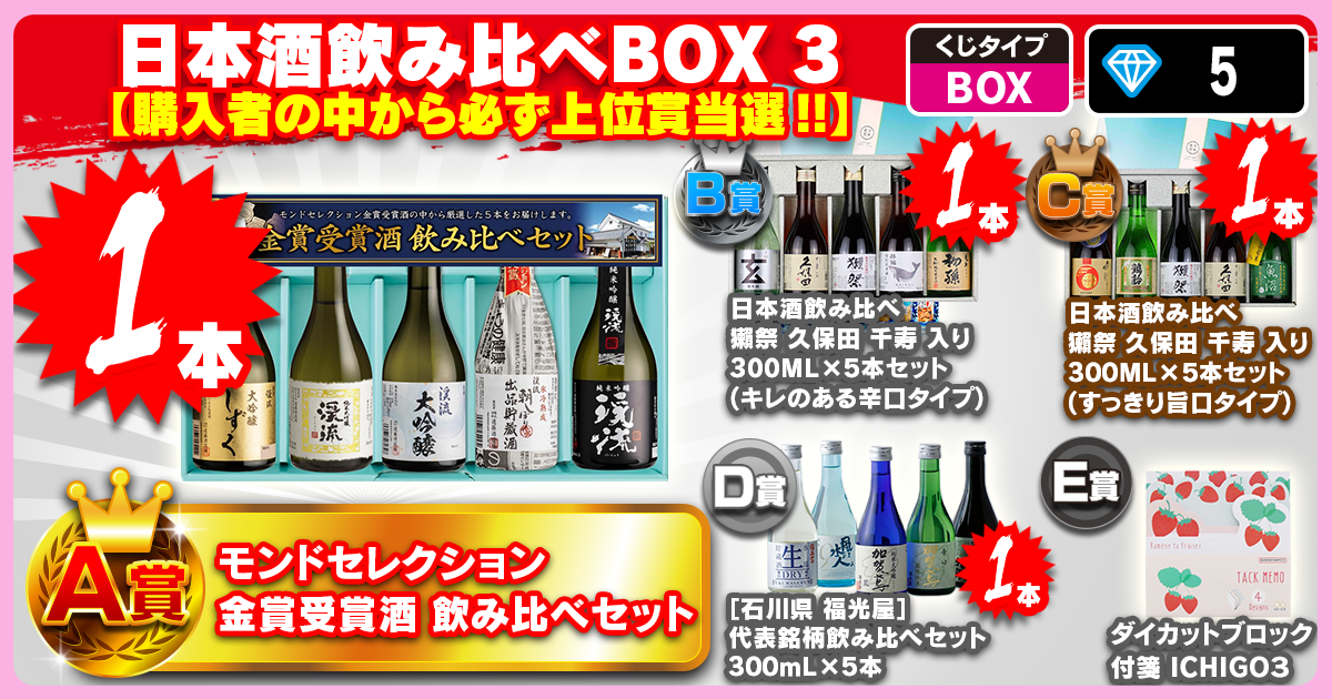 日本酒飲み比べBOX 3