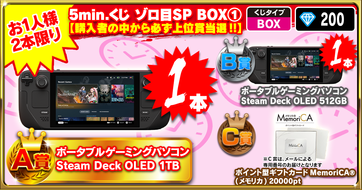 5min.くじ ゾロ目SP BOX①