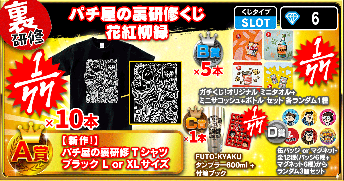 パチ屋の裏研修くじ 花紅柳緑