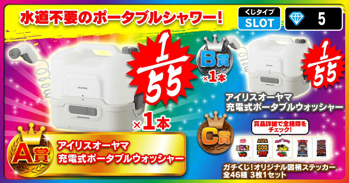 水道不要のポータブルシャワー！