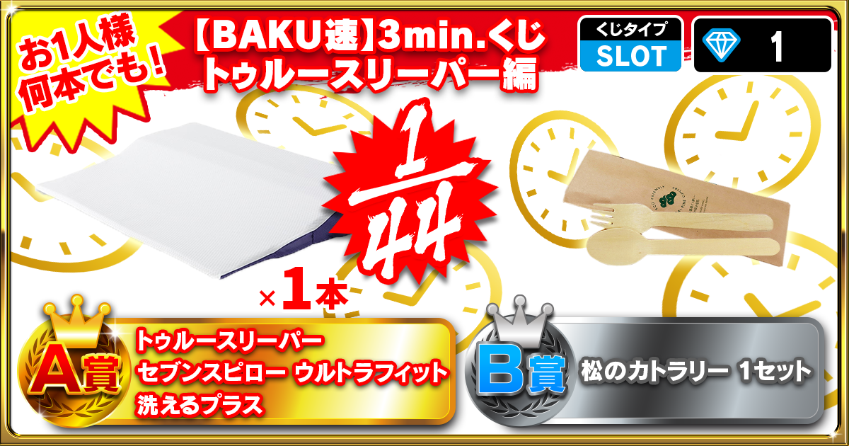 【BAKU速】3min.くじトゥルースリーパー編