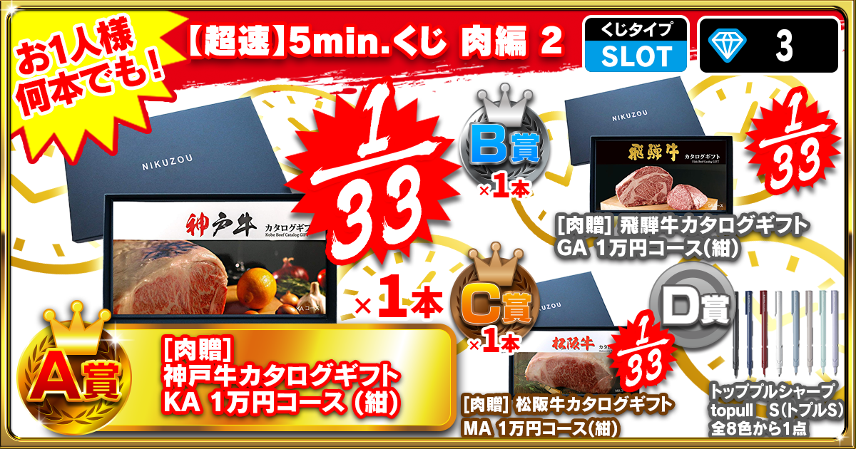 【超速】5min.くじ 肉編 2